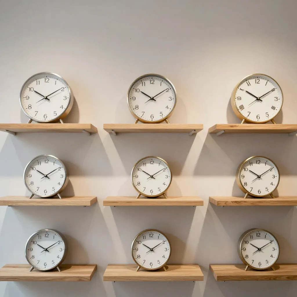 Reloj minimalista de diseño nórdico