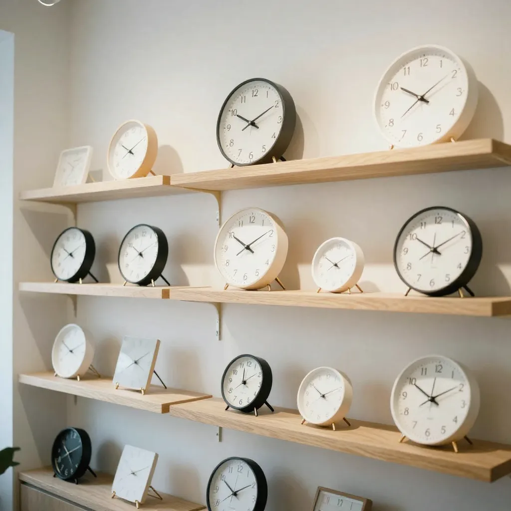 Reloj de diseño nórdico