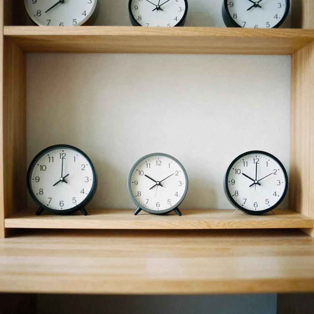 Reloj de pared moderno negro