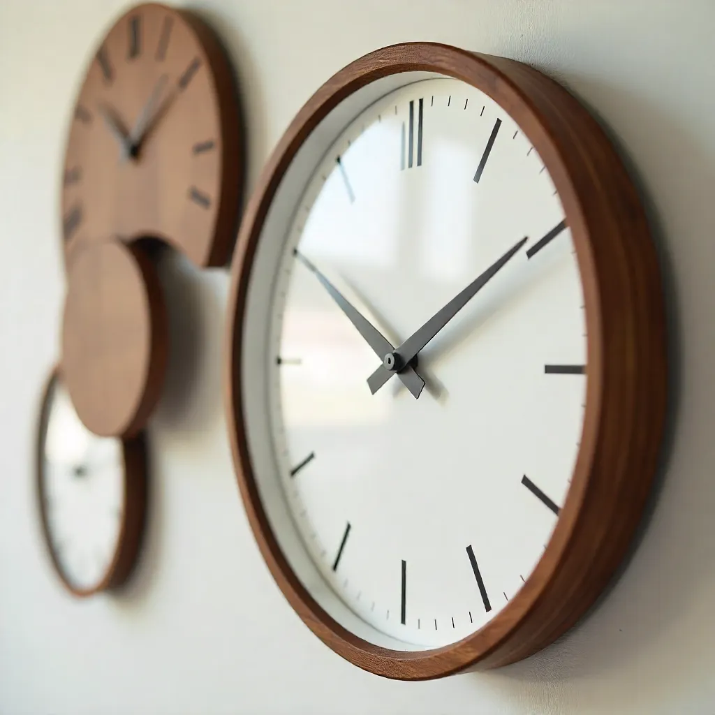 Reloj de pared pequeño discreto