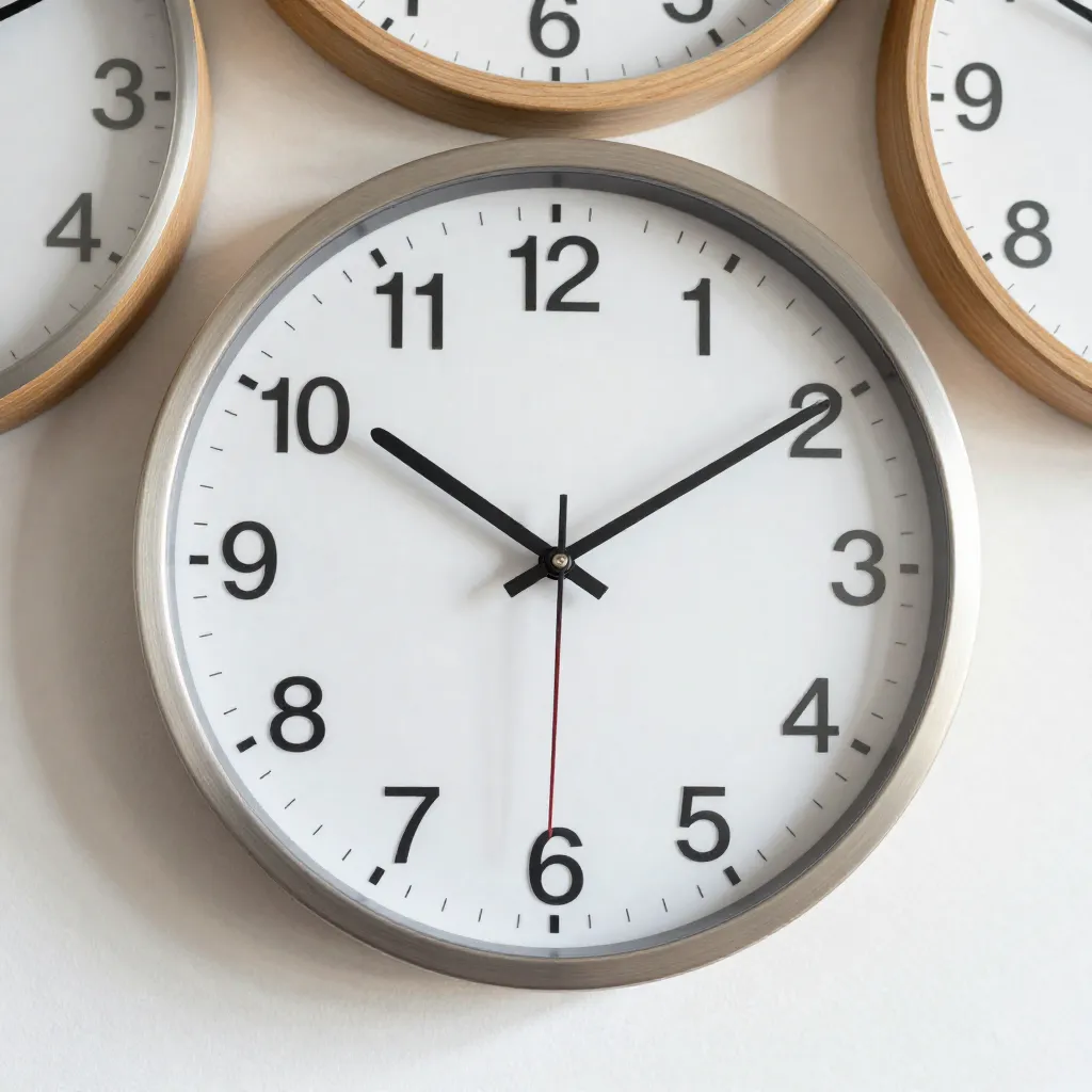 Reloj de escritorio moderno