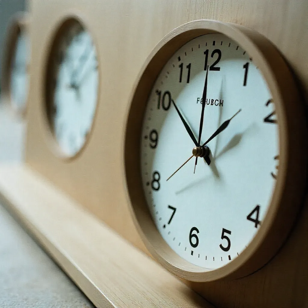 Reloj de escritorio minimalista