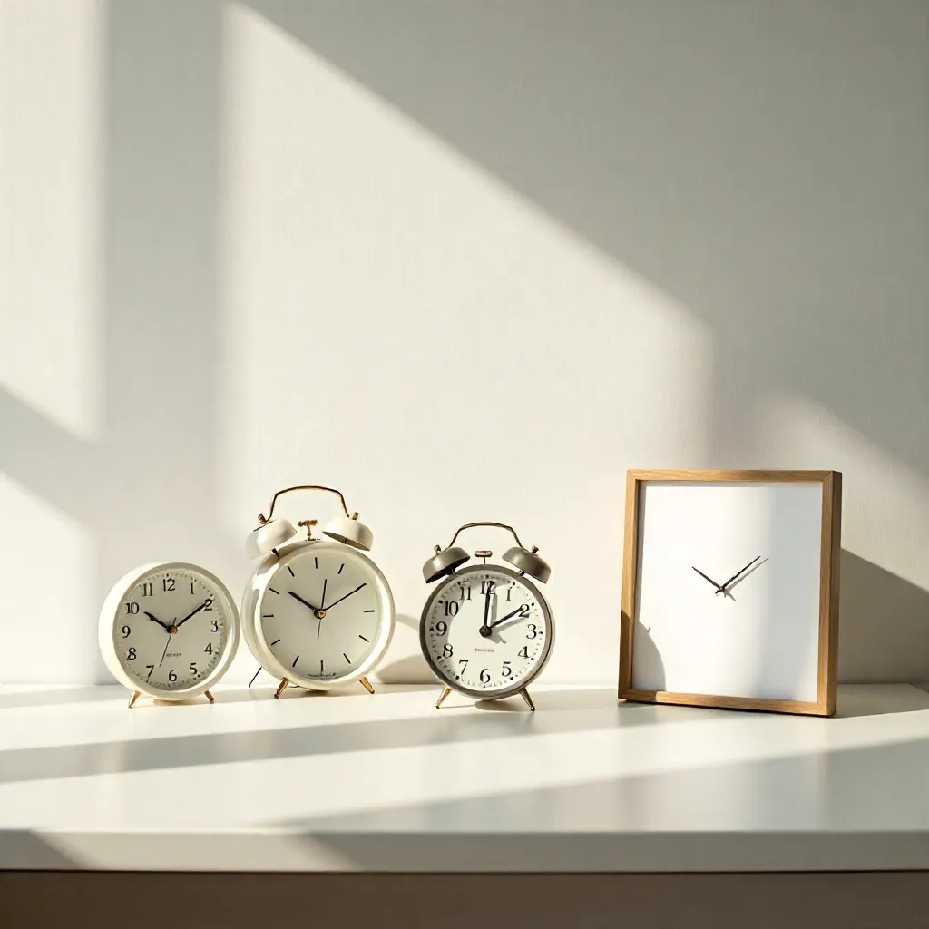 Oficina moderna con reloj de pared