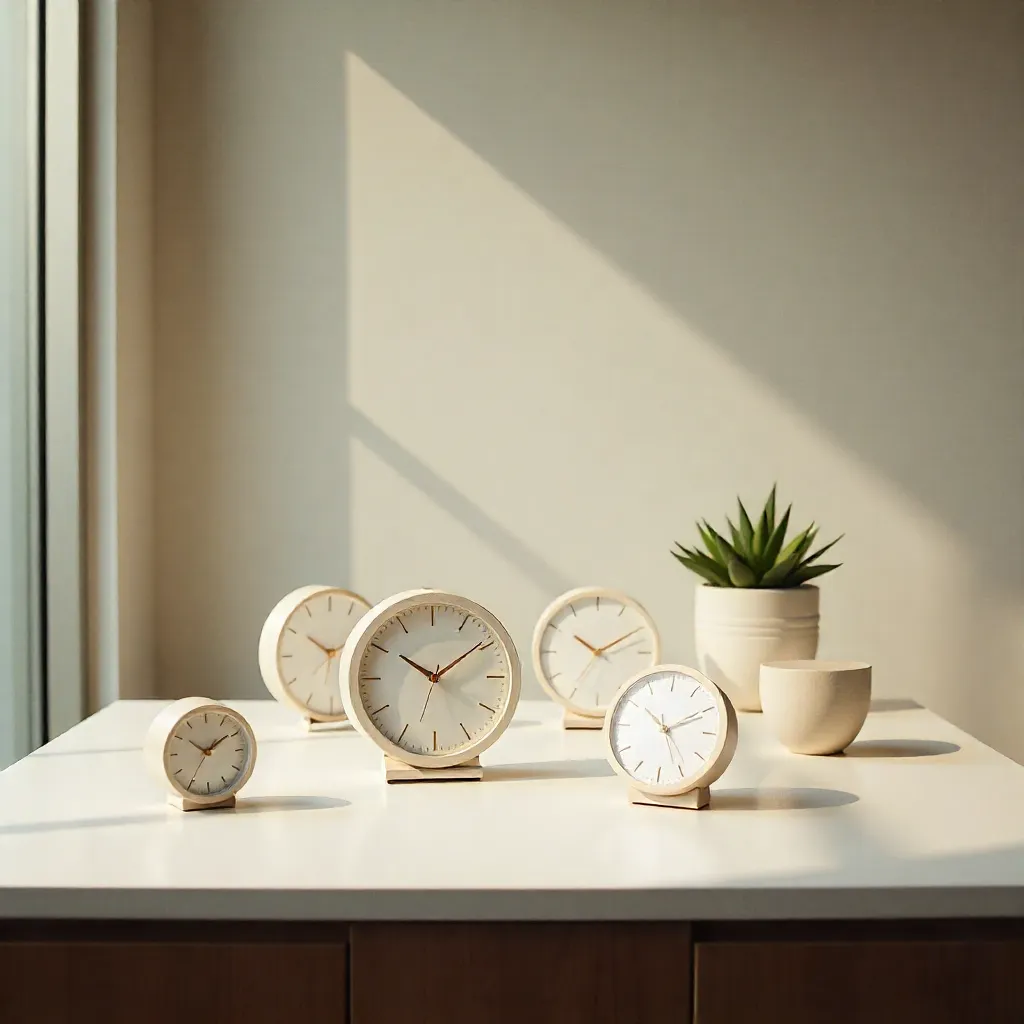 Comedor con reloj decorativo