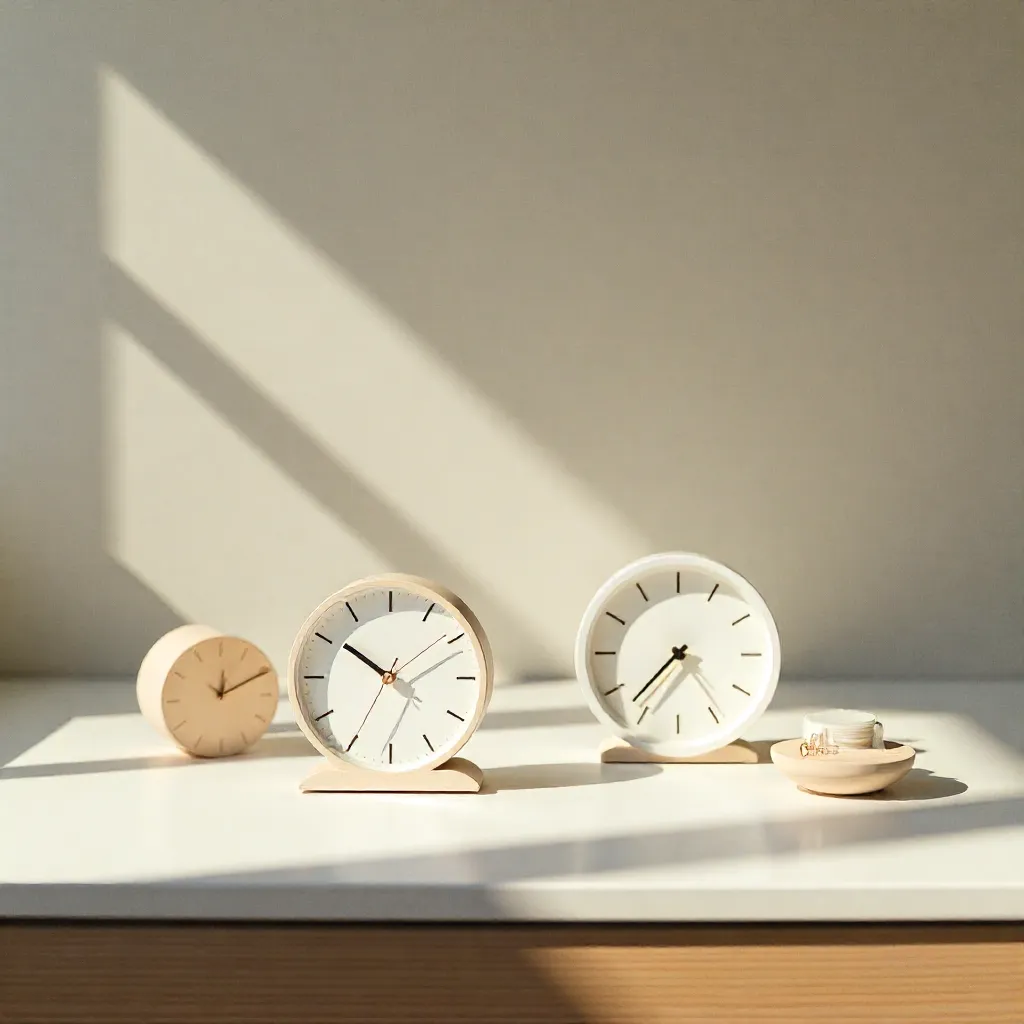 Biblioteca con reloj clásico